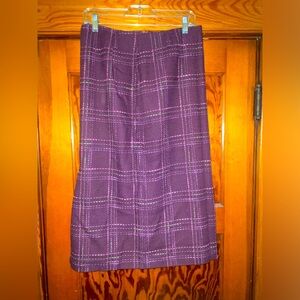 Evan Picone Tweed Burgundy skirt Size 6
